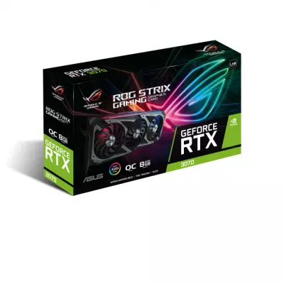 Видеокарта ASUS GeForce RTX3070 8Gb ROG STRIX OC GAMING LHR (ROG-STRIX-RTX3070-O8G-V2-GAMING) - 3