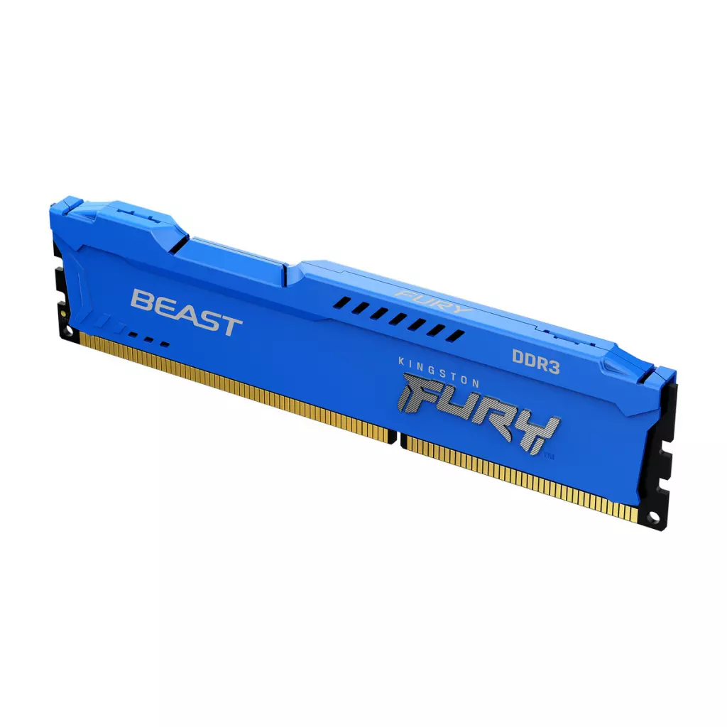 Модуль памяти для компьютера DDR3 4GB 1600 MHz Fury Beast Blue Kingston Fury (ex.HyperX) (KF316C10B/4)