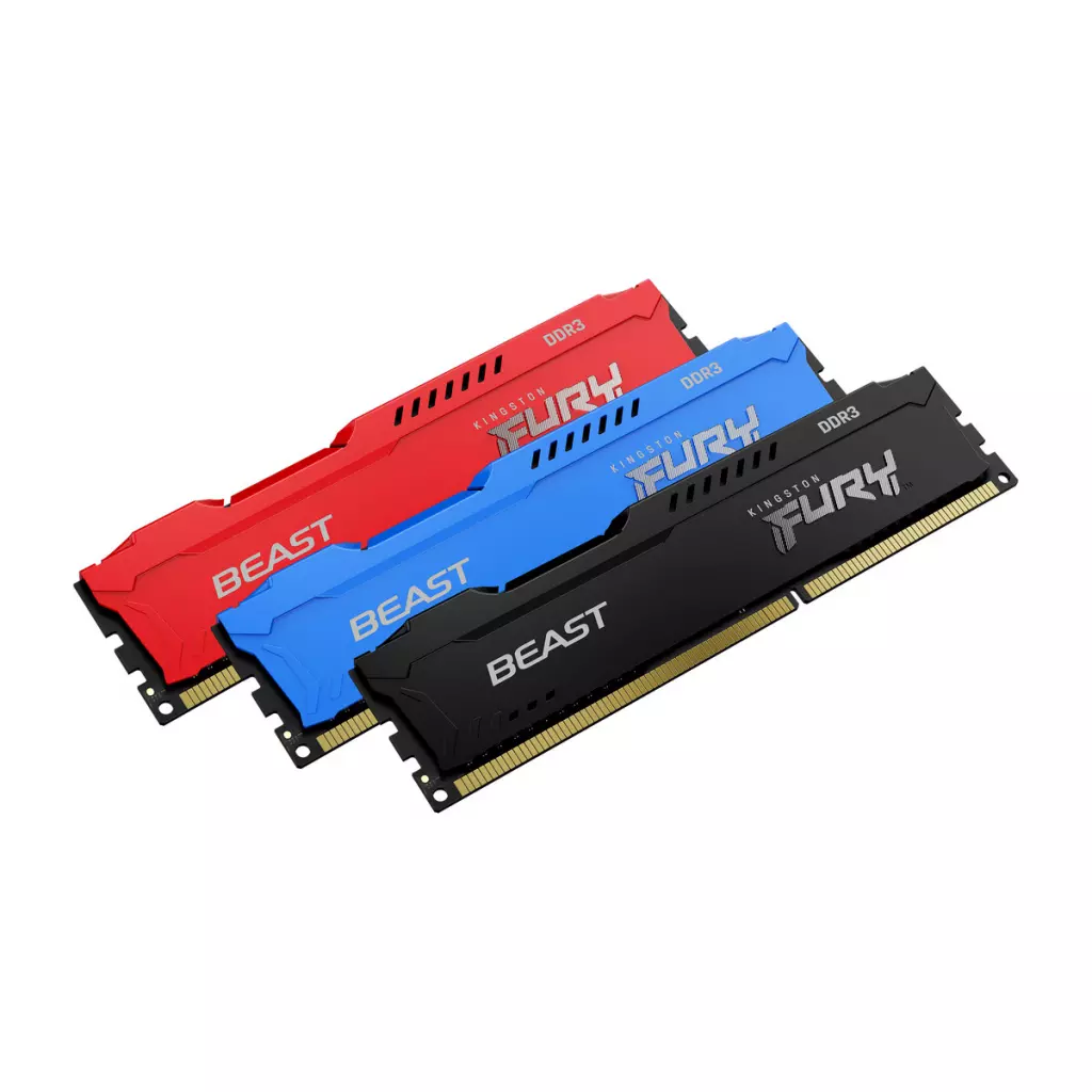 Модуль памяти для компьютера DDR3 8GB 1600 MHz Fury Beast Blue Kingston Fury (ex.HyperX) (KF316C10B/8) - 6 Модуль памяти для компьютера DDR3 8GB 1600 MHz Fury Beast Blue Kingston Fury (ex.HyperX) (KF316C10B/8) - 6