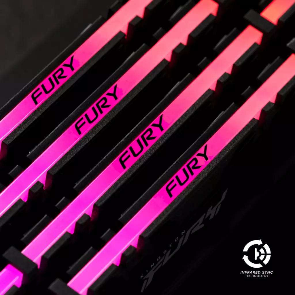 Модуль памяти для компьютера DDR4 16GB 3600 MHz Fury Renegade RGB Kingston Fury (ex.HyperX) (KF436C16RB1A/16) - 6 Модуль памяти для компьютера DDR4 16GB 3600 MHz Fury Renegade RGB Kingston Fury (ex.HyperX) (KF436C16RB1A/16) - 6