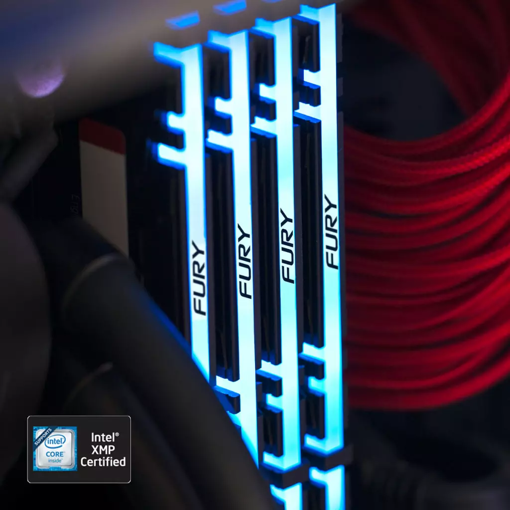 Модуль памяти для компьютера DDR4 16GB 3600 MHz Fury Renegade RGB Kingston Fury (ex.HyperX) (KF436C16RB1A/16) - 8 Модуль памяти для компьютера DDR4 16GB 3600 MHz Fury Renegade RGB Kingston Fury (ex.HyperX) (KF436C16RB1A/16) - 8