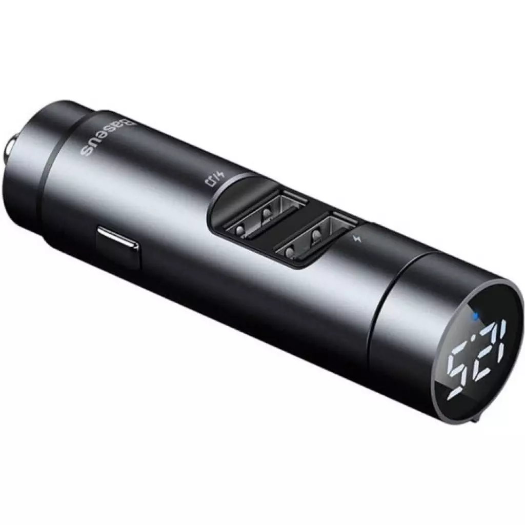 FM модулятор Baseus Energy Column MP3 Dark grey (CCNLZ-C0G) - 1 FM модулятор Baseus Energy Column MP3 Dark grey (CCNLZ-C0G) - 1