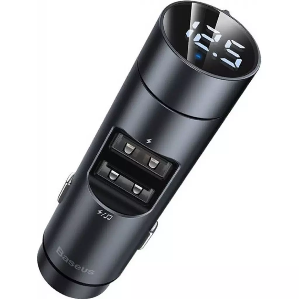 FM модулятор Baseus Energy Column MP3 Dark grey (CCNLZ-C0G) - 2 FM модулятор Baseus Energy Column MP3 Dark grey (CCNLZ-C0G) - 2