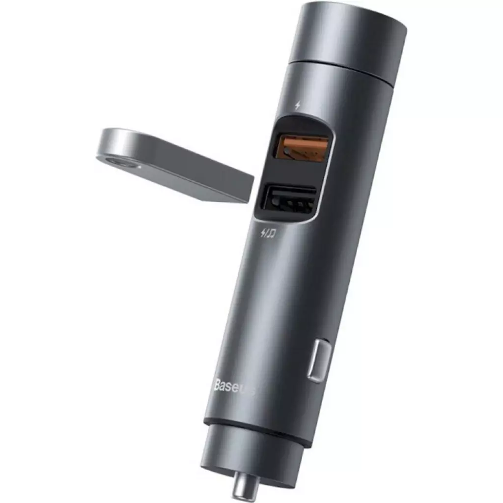FM модулятор Baseus Energy Column MP3 Dark grey (CCNLZ-C0G) - 4 FM модулятор Baseus Energy Column MP3 Dark grey (CCNLZ-C0G) - 4