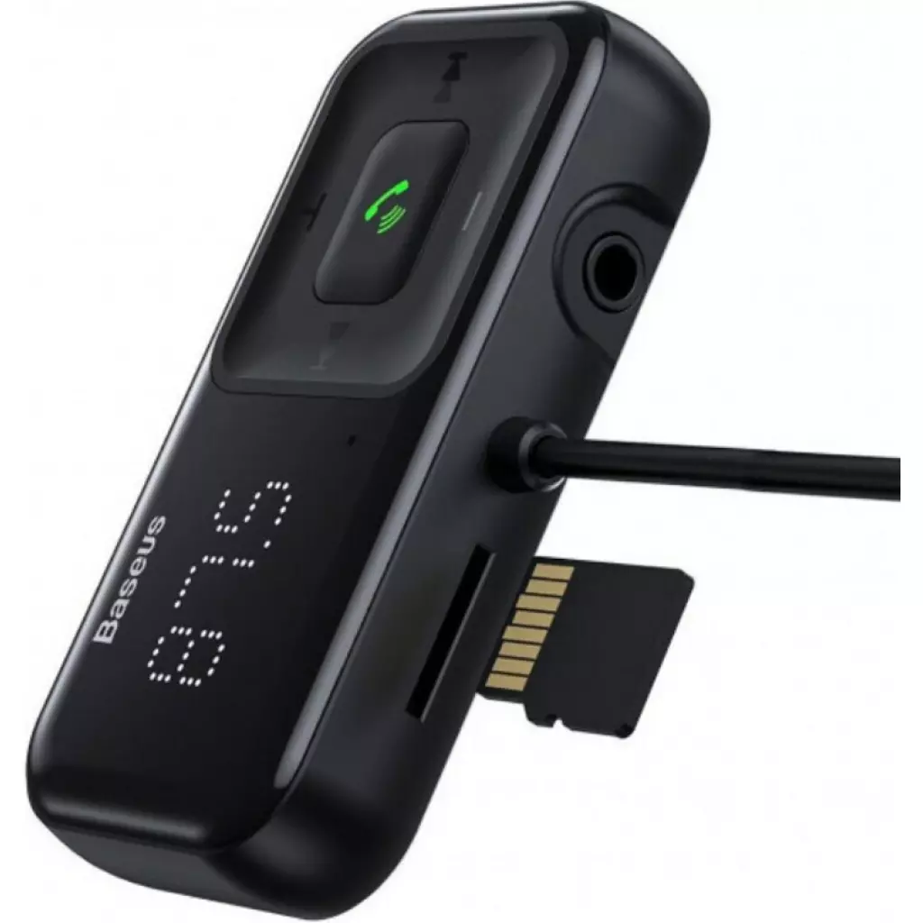 FM модулятор Baseus T typed S-16 MP3 Black (CCTM-E01) - 2 FM модулятор Baseus T typed S-16 MP3 Black (CCTM-E01) - 2