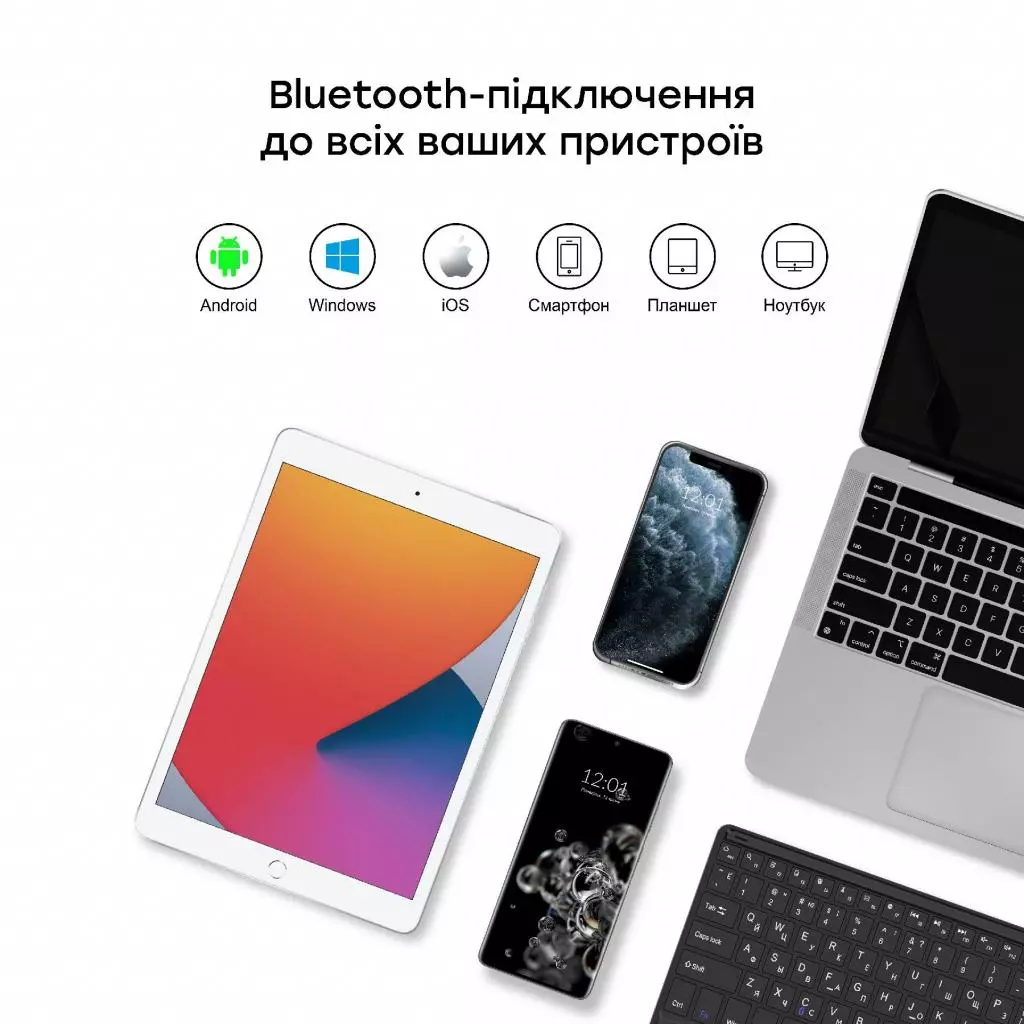 Чехол для планшета AirOn Premium iPad 10.2" 2019/2020/2021 7/8/9th Gen Air 3 Kbd+Tch (4822352781058) - 5 Чехол для планшета AirOn Premium iPad 10.2" 2019/2020/2021 7/8/9th Gen Air 3 Kbd+Tch (4822352781058) - 5