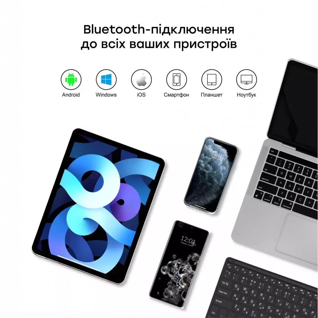 Чехол для планшета AirOn Premium iPad Air 4 10.9" Bluetooth keyboard touchpad (4822352781051) - 3