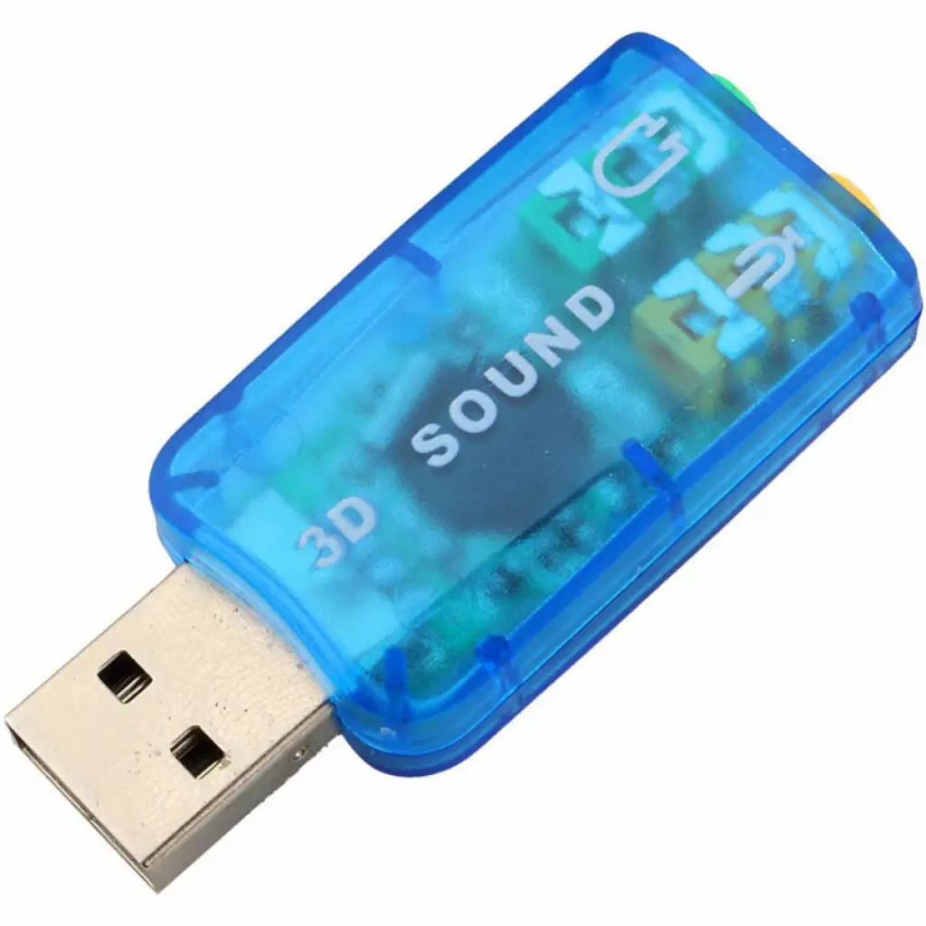Звуковая плата Dynamode USB 6(5.1) blue (USB-SOUNDCARD2.0 blue) - 2 Звуковая плата Dynamode USB 6(5.1) blue (USB-SOUNDCARD2.0 blue) - 2