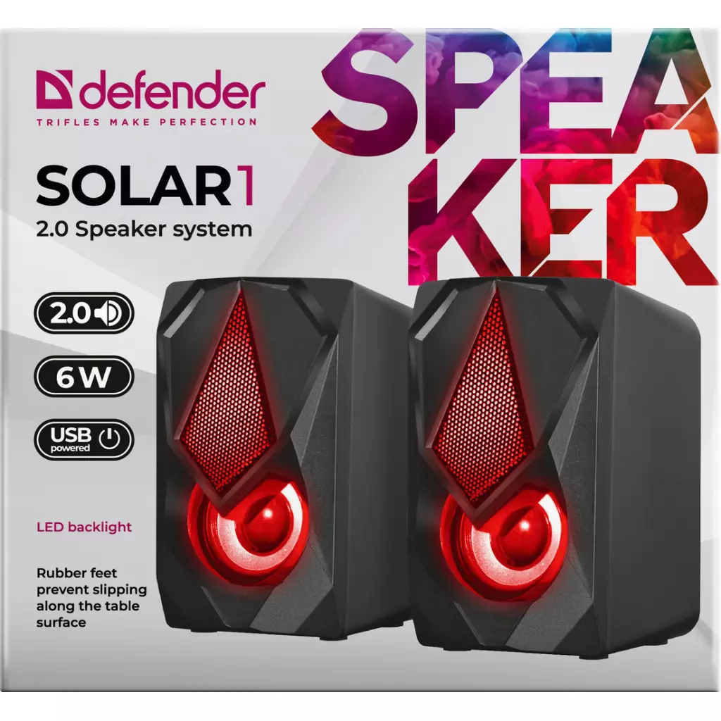Акустическая система Defender Solar 1 Black (65401) - 7 Акустическая система Defender Solar 1 Black (65401) - 7