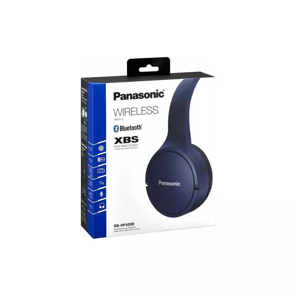 Наушники Panasonic RB-HF420BGEA Blue (RB-HF420BGEA) - 4