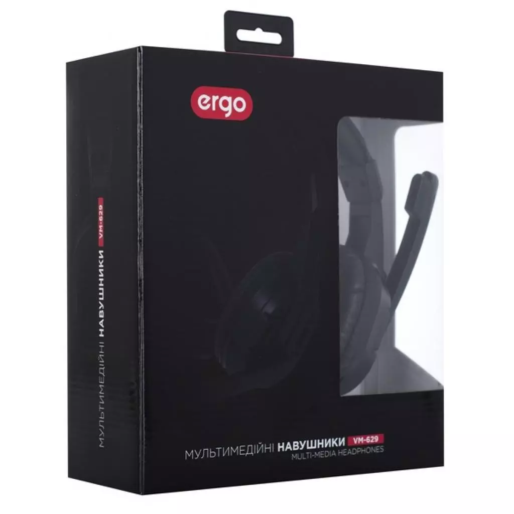 Наушники Ergo VM-629 Black (SM-PC629)