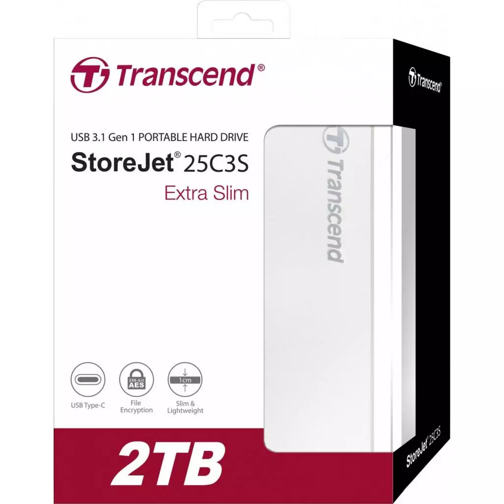 Внешний жесткий диск 2.5" 2TB Transcend (TS2TSJ25C3S) - 3 Внешний жесткий диск 2.5" 2TB Transcend (TS2TSJ25C3S) - 3