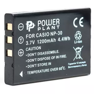 Аккумулятор к фото/видео PowerPlant Casio NP-30, KLIC-5000, LI-20B (DV00DV1043)