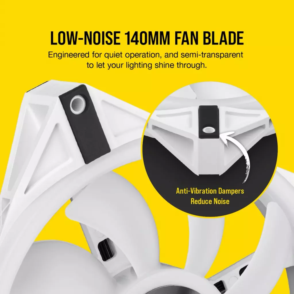 Кулер для корпуса Corsair iCUE QL140 RGB (CO-9050105-WW) - 7 Кулер для корпуса Corsair iCUE QL140 RGB (CO-9050105-WW) - 7
