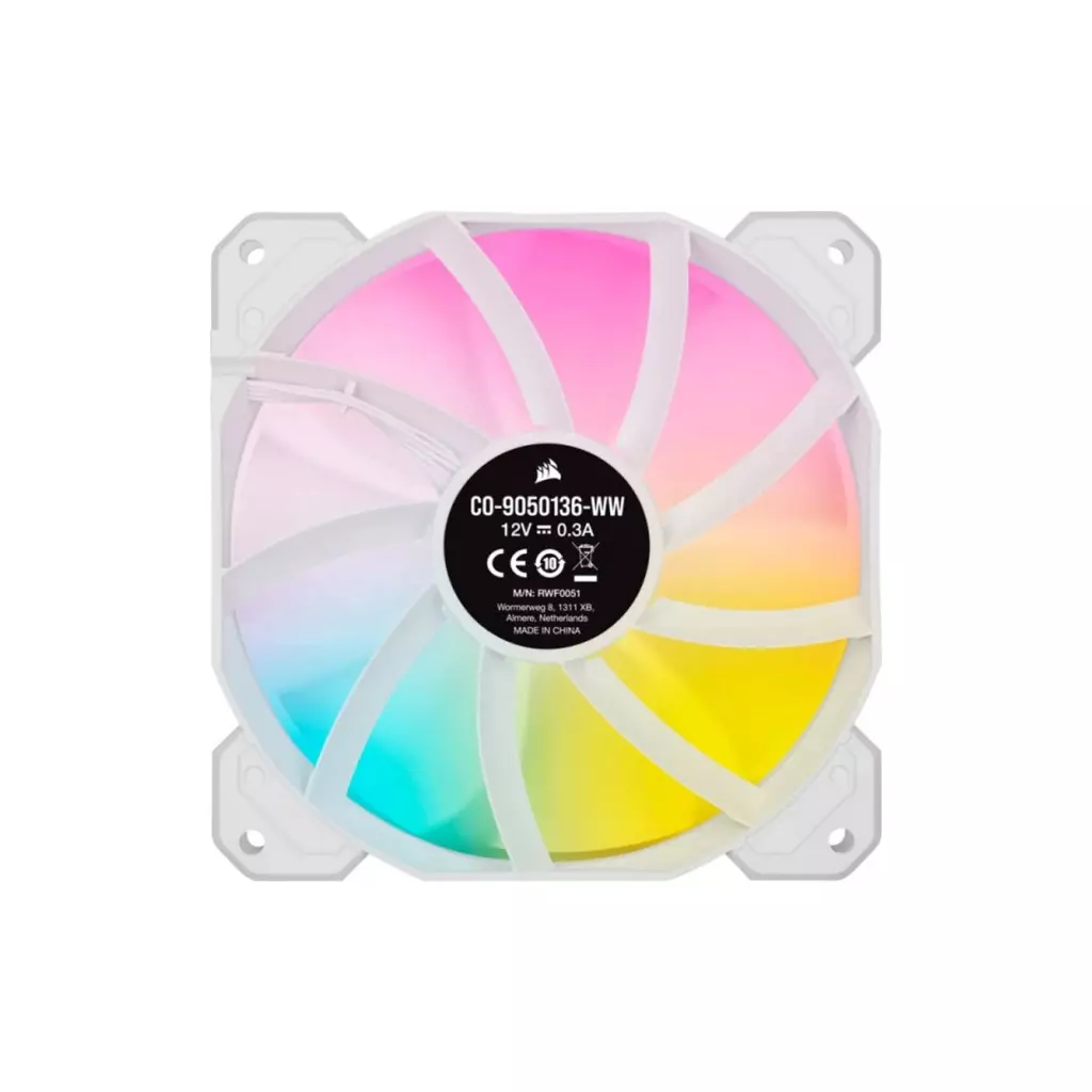 Кулер для корпуса Corsair iCUE SP120 RGB Elite Performance (CO-9050136-WW) - 2 Кулер для корпуса Corsair iCUE SP120 RGB Elite Performance (CO-9050136-WW) - 2