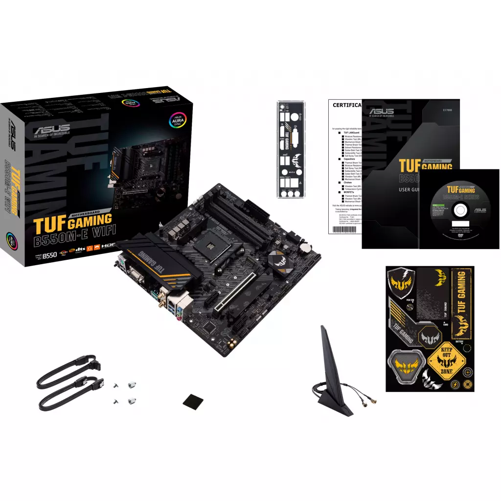 Материнская плата ASUS TUF GAMING B550M-E WI-FI (TUF GAMING B550M-E WIFI) - 6 Материнская плата ASUS TUF GAMING B550M-E WI-FI (TUF GAMING B550M-E WIFI) - 6