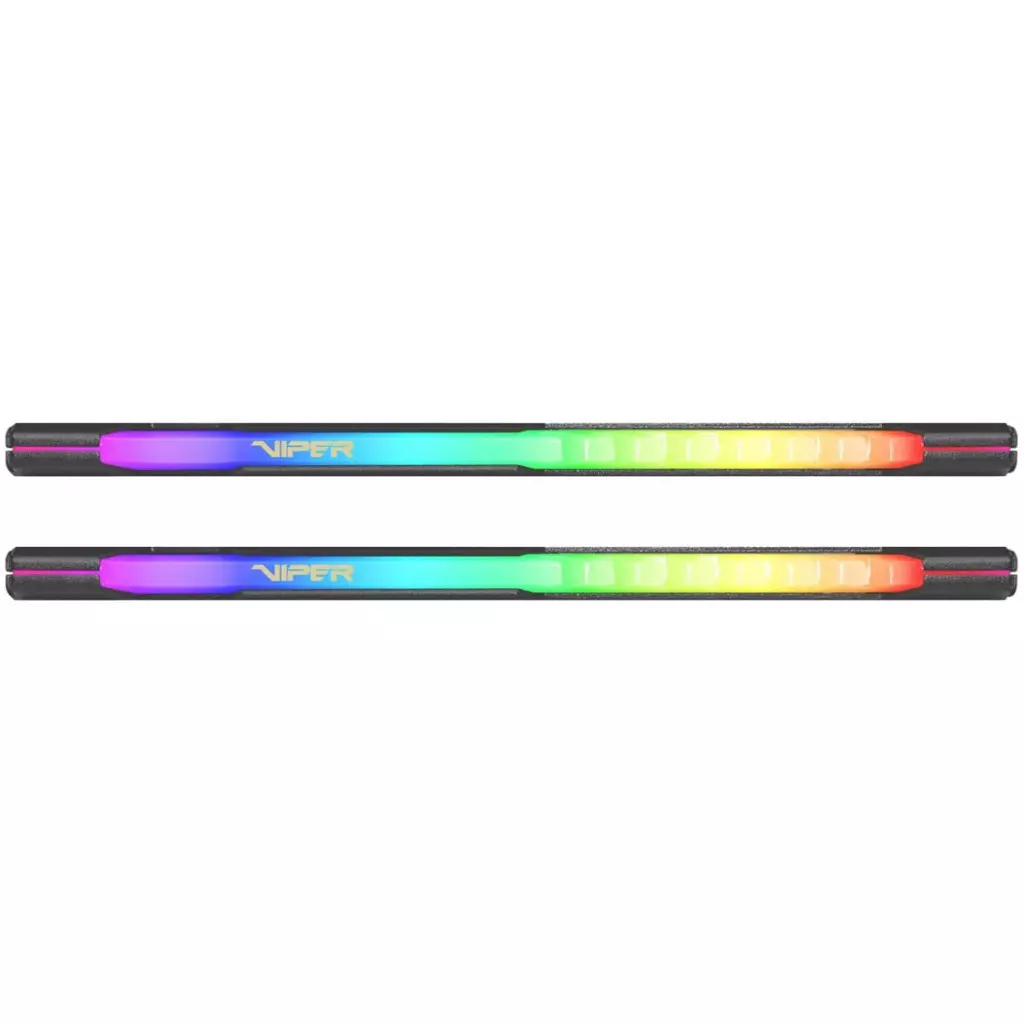 Модуль памяти для компьютера DDR4 16GB (2x8GB) 3200 MHz Viper Steel RGB Black Patriot (PVSR416G320C8K) - 2 Модуль памяти для компьютера DDR4 16GB (2x8GB) 3200 MHz Viper Steel RGB Black Patriot (PVSR416G320C8K) - 2