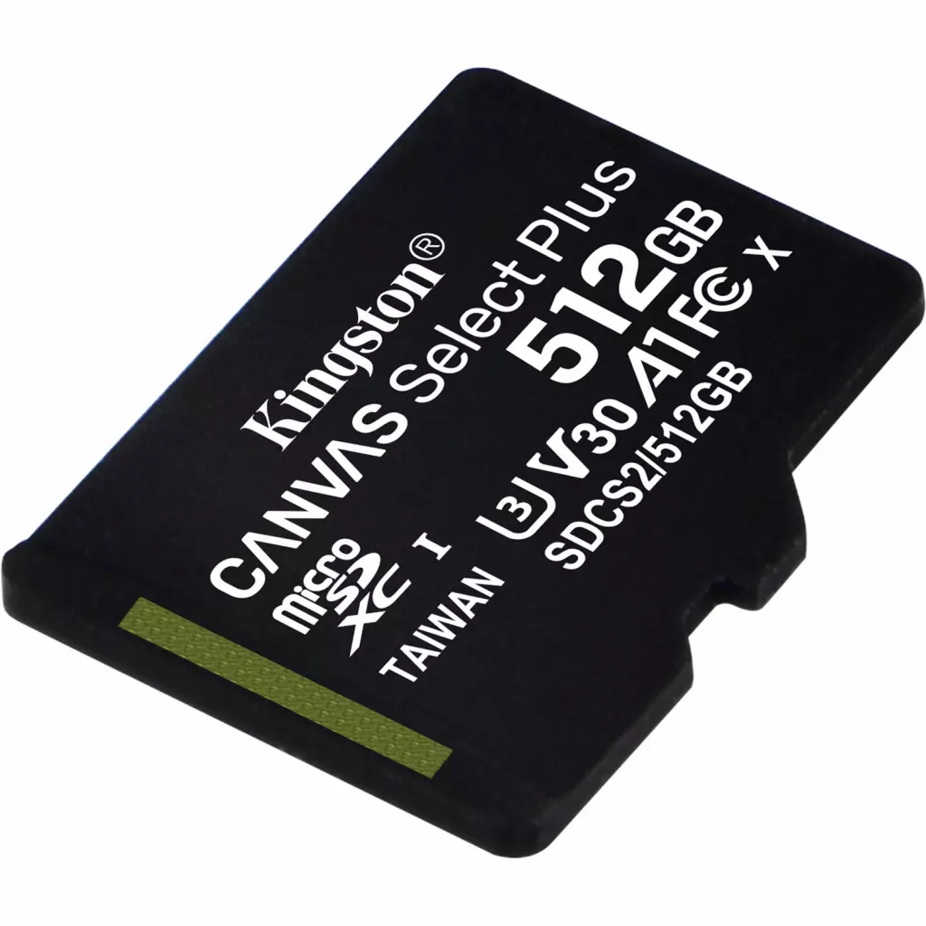 Карта памяти Kingston 512GB microSDXC class 10 UHS-I U3 V30 A1 Canvas Select Plus (SDCS2/512GBSP) - 1 Карта памяти Kingston 512GB microSDXC class 10 UHS-I U3 V30 A1 Canvas Select Plus (SDCS2/512GBSP) - 1