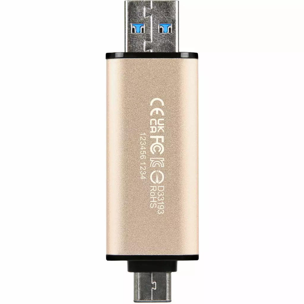USB флеш накопитель Transcend 256GB JetFlash 930 Gold-Black USB 3.2/Type-C (TS256GJF930C) - 6 USB флеш накопитель Transcend 256GB JetFlash 930 Gold-Black USB 3.2/Type-C (TS256GJF930C) - 6