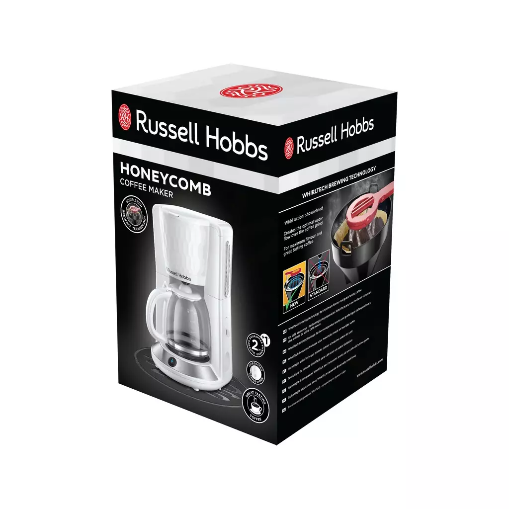 Кофеварка Russell Hobbs Hobbs 27010-56 Honeycomb White (27010-56) - 8