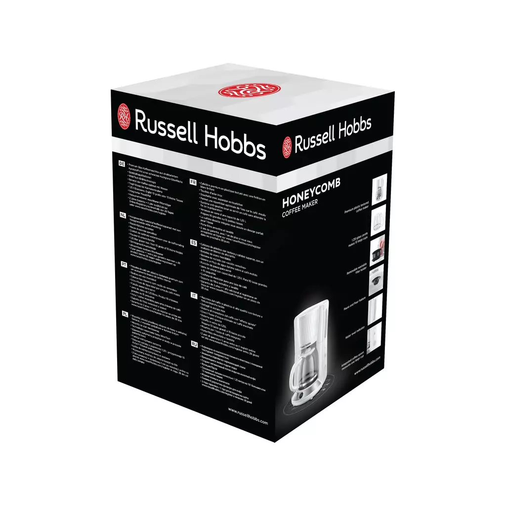 Кофеварка Russell Hobbs Hobbs 27010-56 Honeycomb White (27010-56) - 9