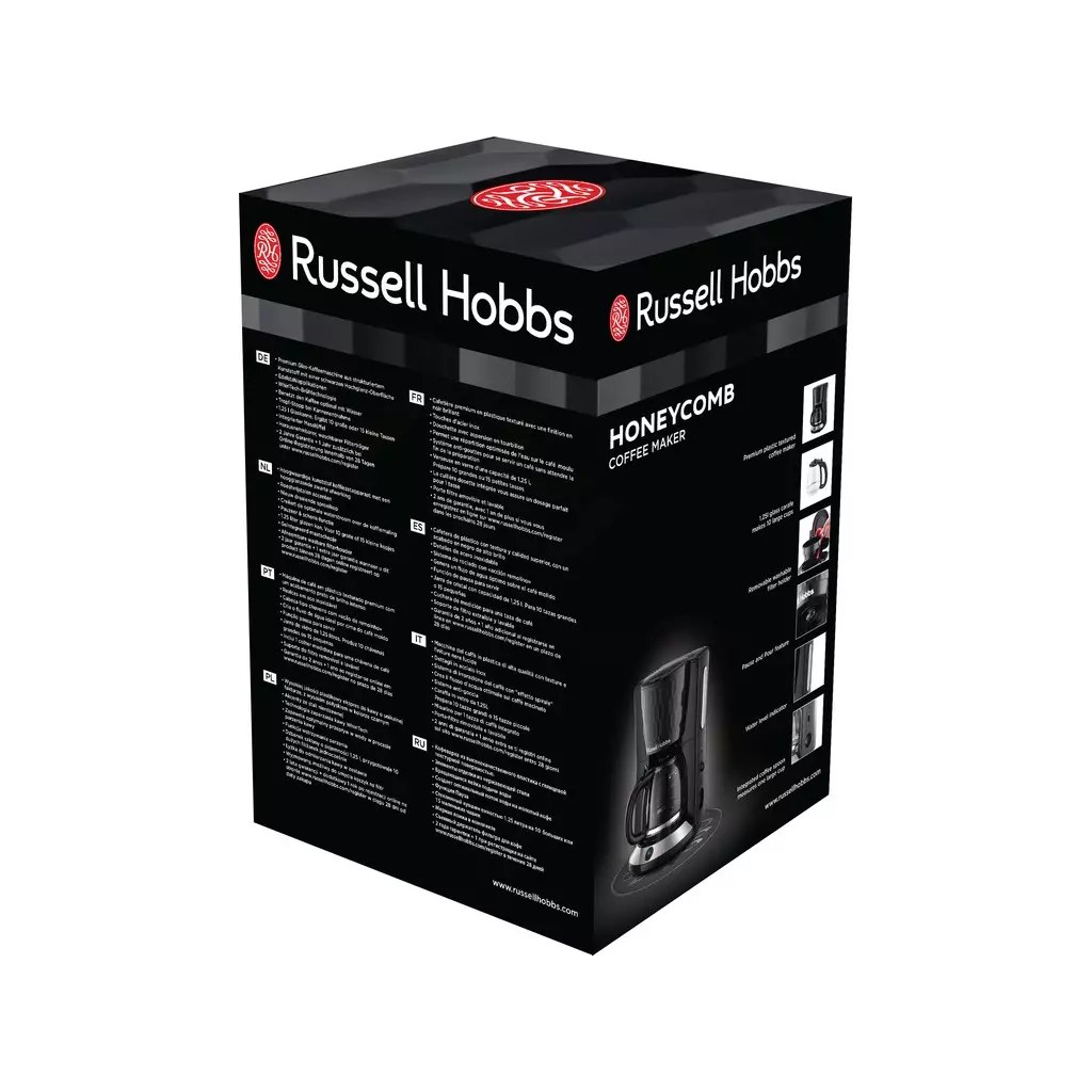 Кофеварка Russell Hobbs Hobbs 27011-56 Honeycomb Black (27011-56) - 10