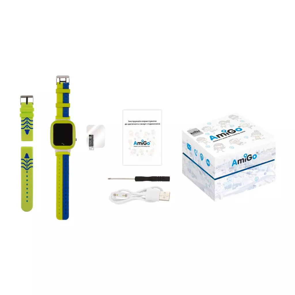 Смарт-часы Amigo GO004 Splashproof Camera+LED Green - 7