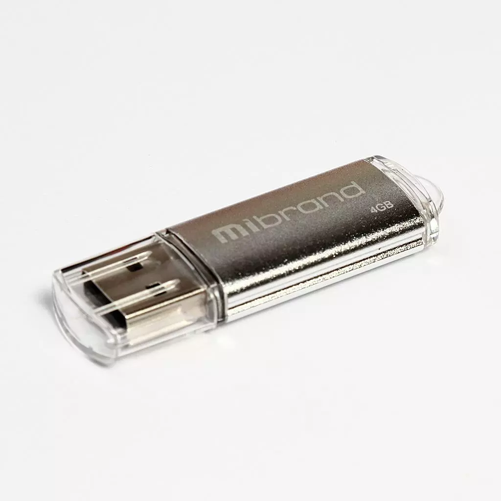 USB флеш накопитель Mibrand 4GB Cougar Silver USB 2.0 (MI2.0/CU4P1S)