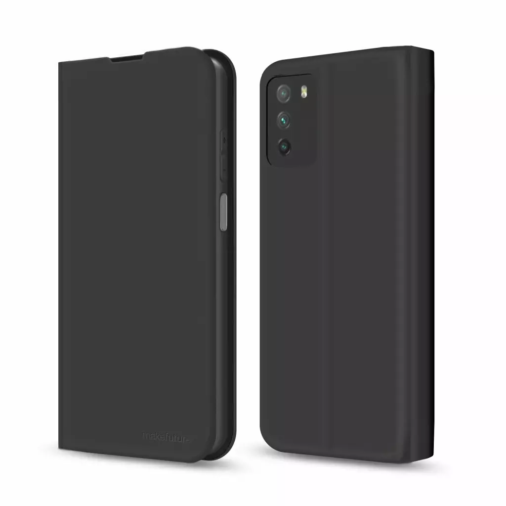 Чехол для моб. телефона MakeFuture Xiaomi Poco M3 Pro Flip (Soft-Touch PU) Black (MCP-XPM3PBK)