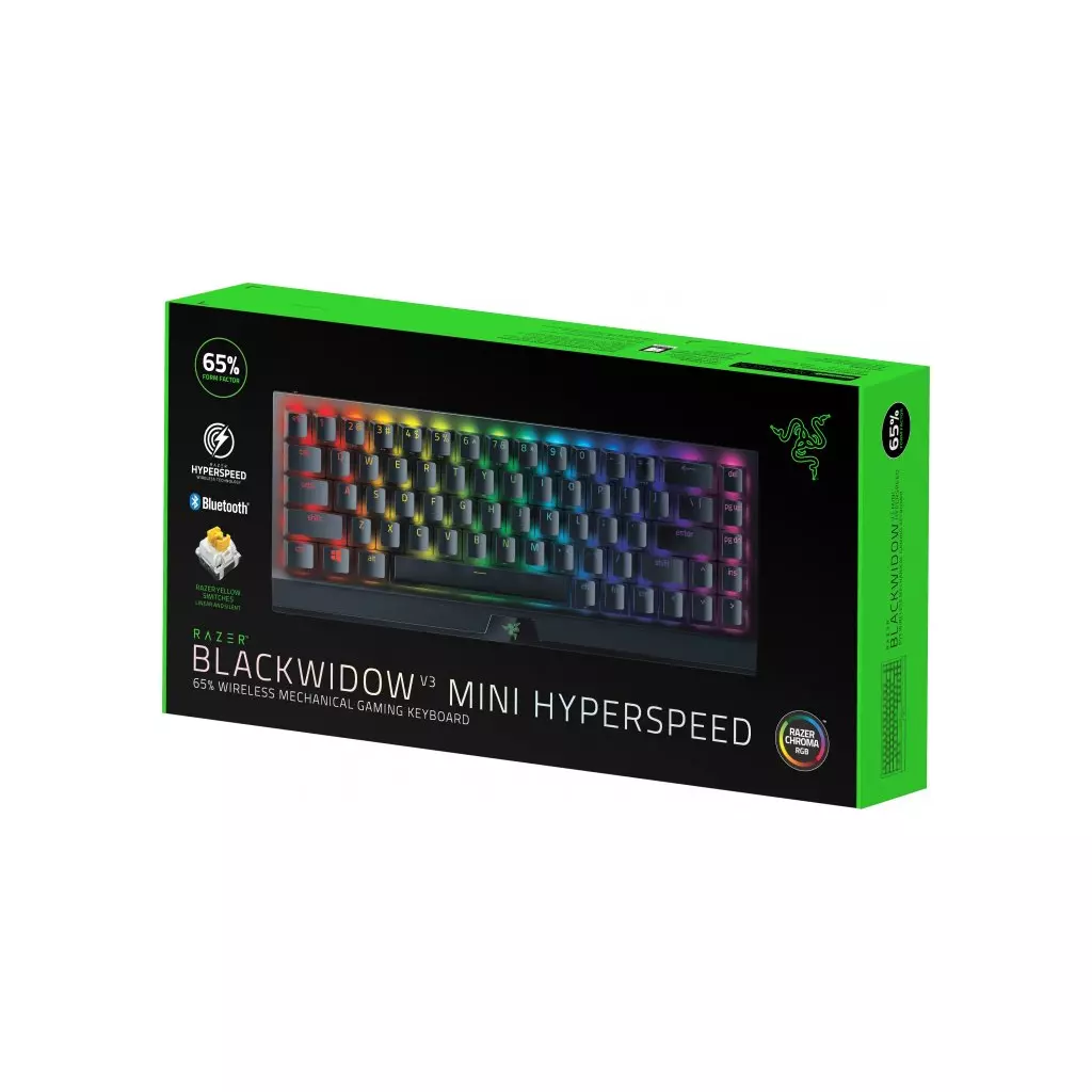 Клавиатура Razer BlackWidow V3 Mini Hyperspeed Yellow Switch RU (RZ03-03890700-R3R) - 5