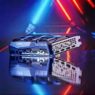 Видеокарта GIGABYTE GeForce RTX3070 8Gb GAMING OC 2.0 LHR (GV-N3070GAMING OC-8GD 2.0) - 3 Видеокарта GIGABYTE GeForce RTX3070 8Gb GAMING OC 2.0 LHR (GV-N3070GAMING OC-8GD 2.0) - 3