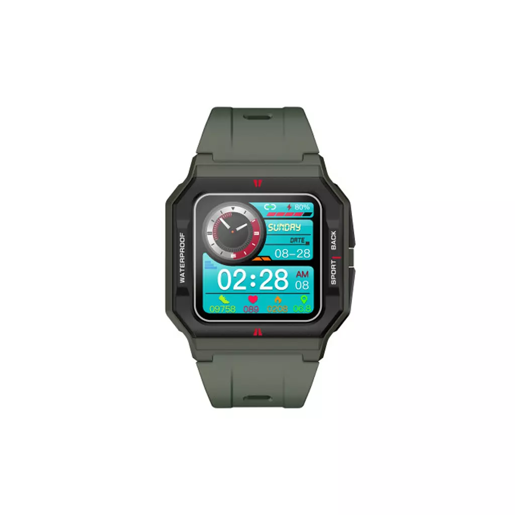 Смарт-часы Gelius Pro GP-SW006 (Old School) (IPX7) Green (00000086359) - 1 Смарт-часы Gelius Pro GP-SW006 (Old School) (IPX7) Green (00000086359) - 1