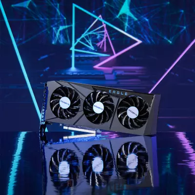 Видеокарта GIGABYTE GeForce RTX3070 8Gb EAGLE OC 2.0 LHR (GV-N3070EAGLE OC-8GD 2.0) - 9