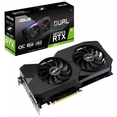 Видеокарта ASUS GeForce RTX3060Ti 8Gb DUAL OC V2 LHR (DUAL-RTX3060TI-O8G-V2)