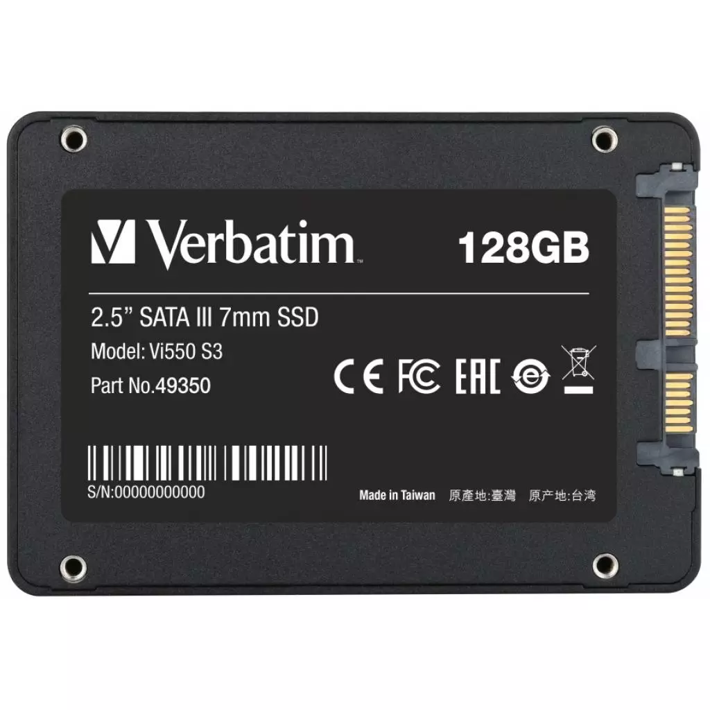 Накопитель SSD 2.5" 128GB Verbatim (49350) - 1 Накопитель SSD 2.5" 128GB Verbatim (49350) - 1