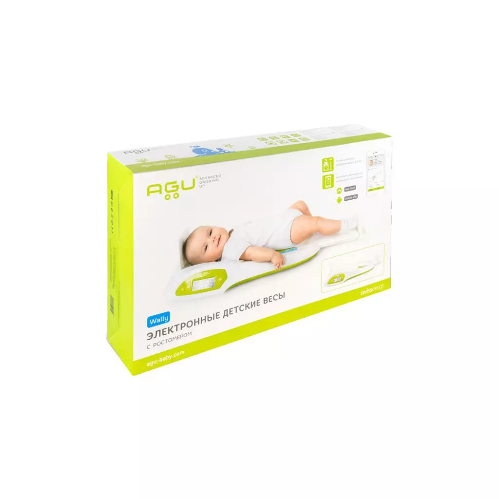 Весы для новорожденных Agu Baby Ag с ростомером (3370120) - 4 Весы для новорожденных Agu Baby Ag с ростомером (3370120) - 4