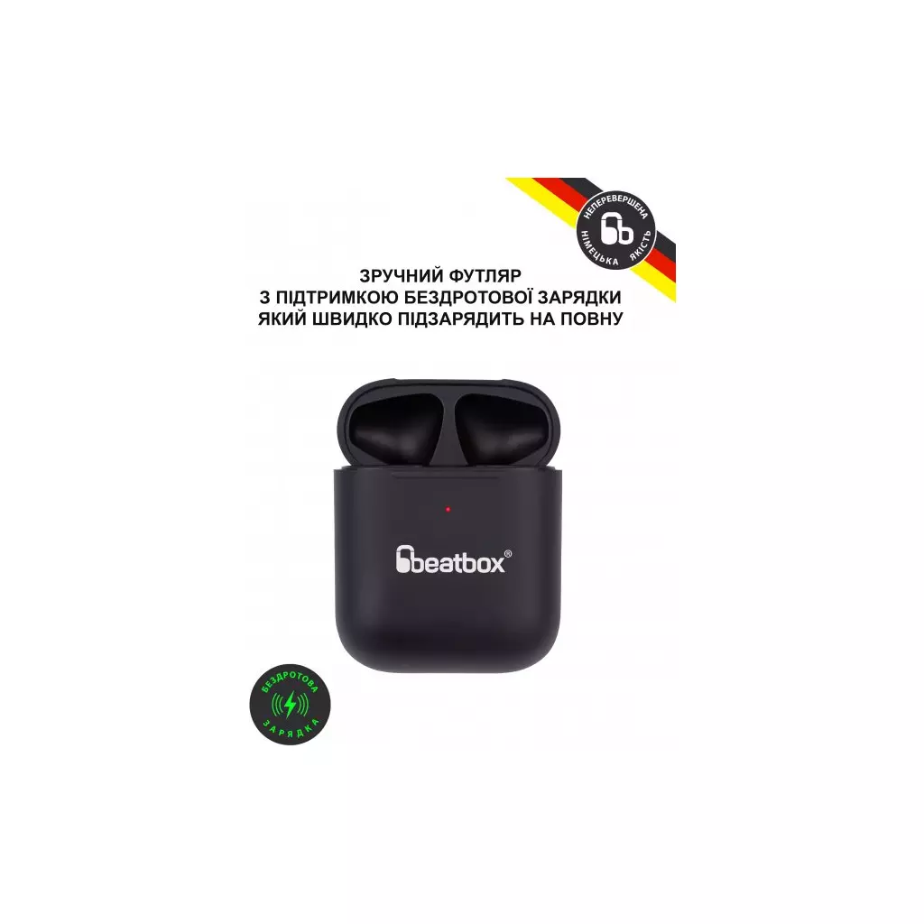 Наушники BeatBox PODS AIR 2 Wireless Charging Black (bbpair2wcb) - 4 Наушники BeatBox PODS AIR 2 Wireless Charging Black (bbpair2wcb) - 4