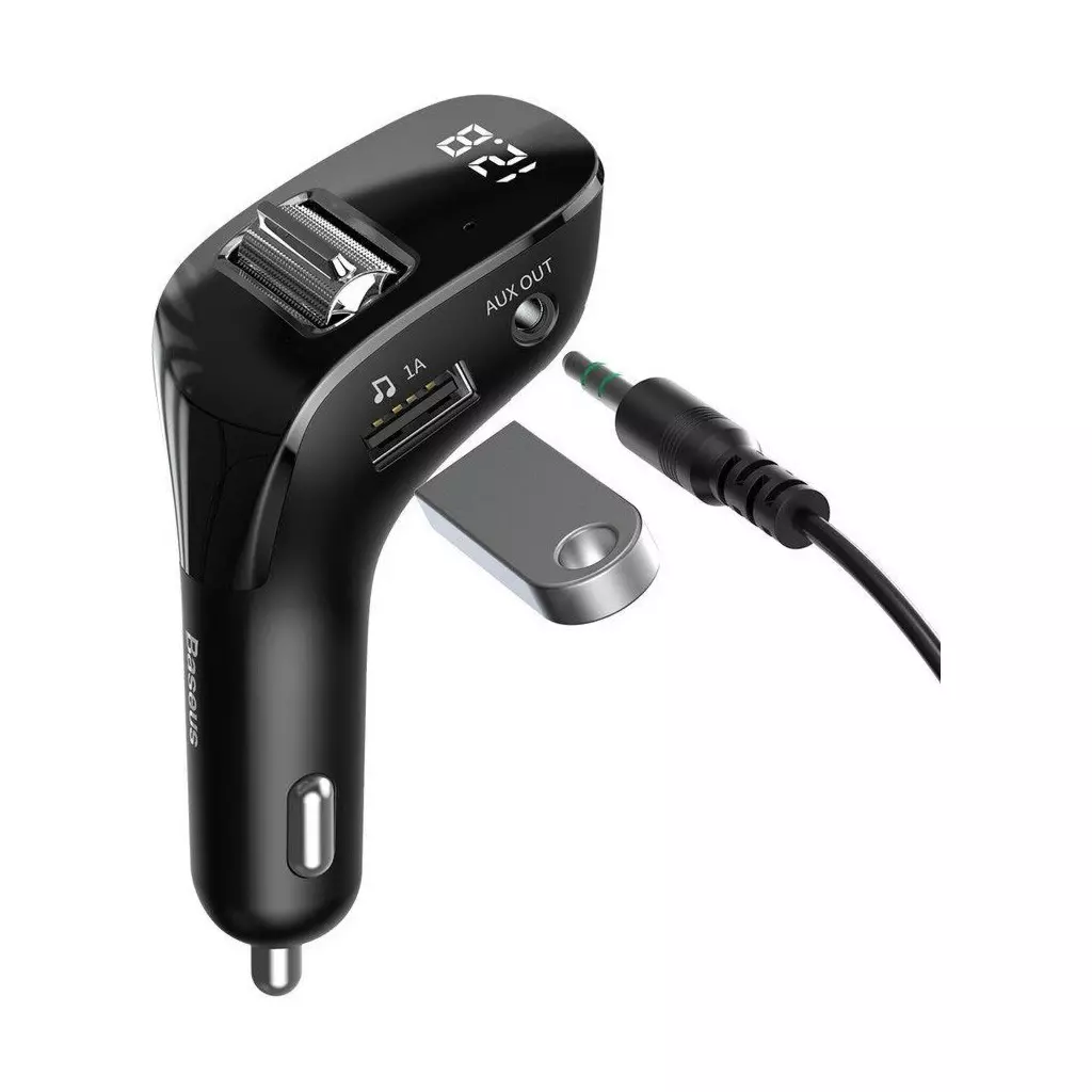FM модулятор Baseus Streamer F40 AUX wireless MP3 Black (CCF40-01) - 3 FM модулятор Baseus Streamer F40 AUX wireless MP3 Black (CCF40-01) - 3