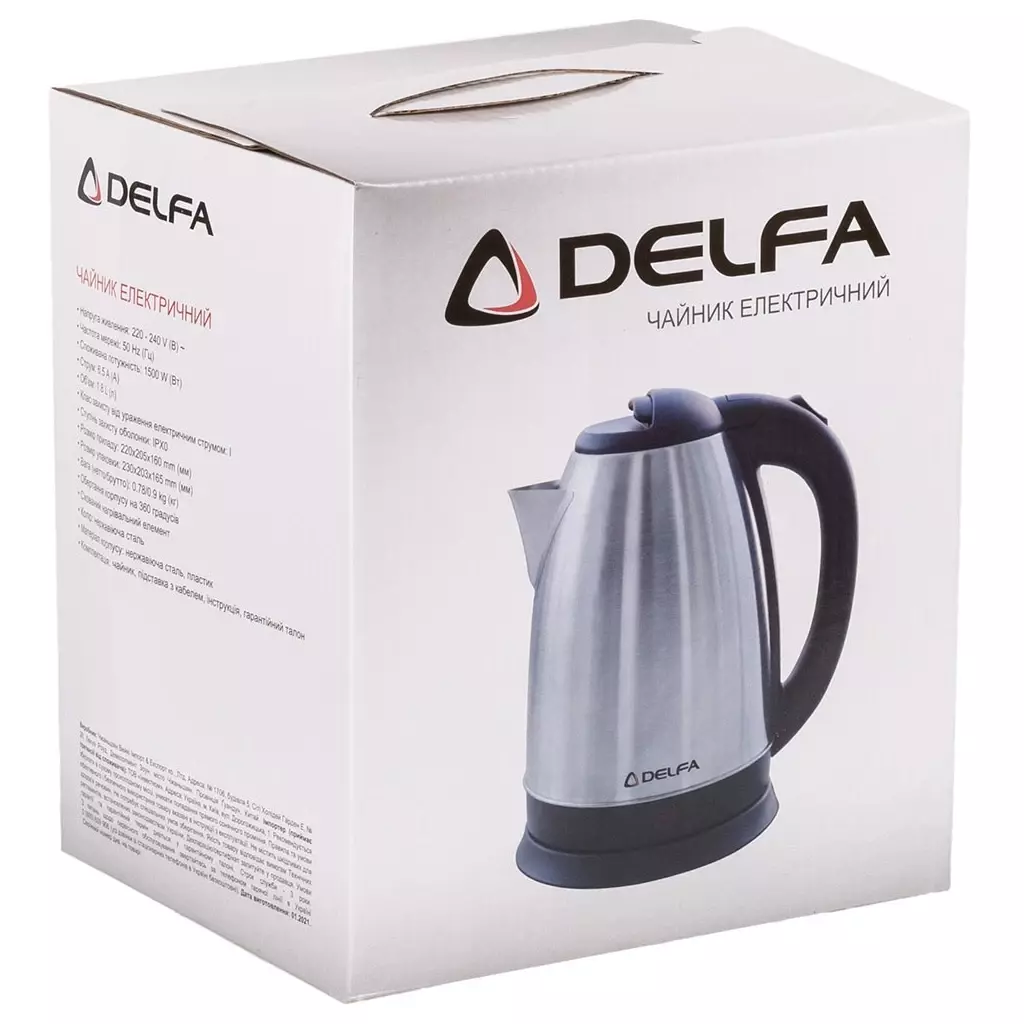 Электрочайник Delfa 3401 X - 5 Электрочайник Delfa 3401 X - 5