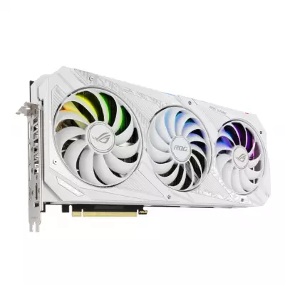Видеокарта ASUS GeForce RTX3080 10Gb ROG STRIX OC WHITE V2 LHR (ROG-STRIX-RTX3080-O10G-WHITE-V2) - 1 Видеокарта ASUS GeForce RTX3080 10Gb ROG STRIX OC WHITE V2 LHR (ROG-STRIX-RTX3080-O10G-WHITE-V2) - 1