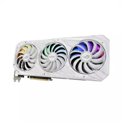 Видеокарта ASUS GeForce RTX3080 10Gb ROG STRIX OC WHITE V2 LHR (ROG-STRIX-RTX3080-O10G-WHITE-V2) - 4 Видеокарта ASUS GeForce RTX3080 10Gb ROG STRIX OC WHITE V2 LHR (ROG-STRIX-RTX3080-O10G-WHITE-V2) - 4