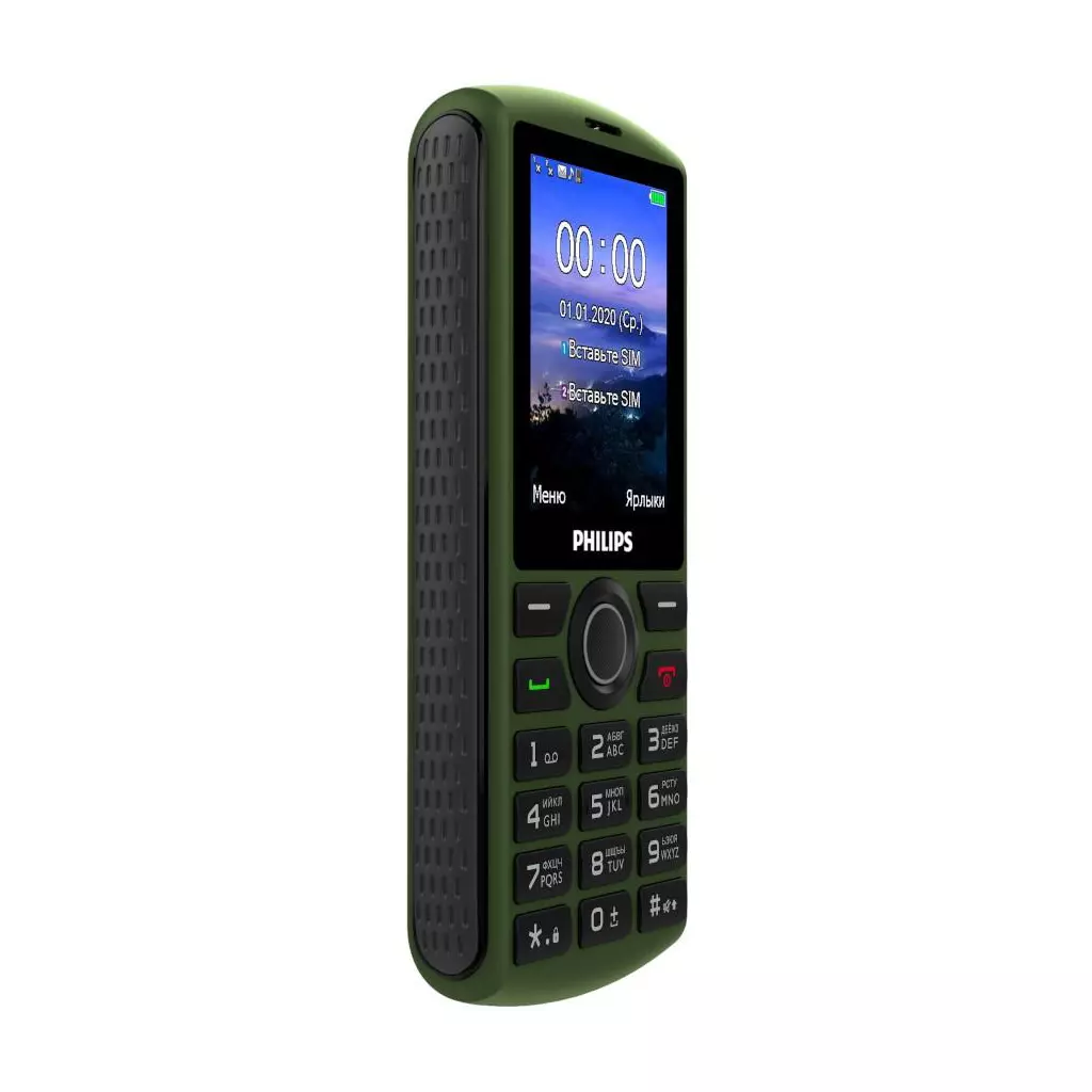 Мобильный телефон Philips Xenium E218 Green - 2