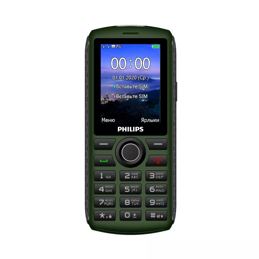 Мобильный телефон Philips Xenium E218 Green