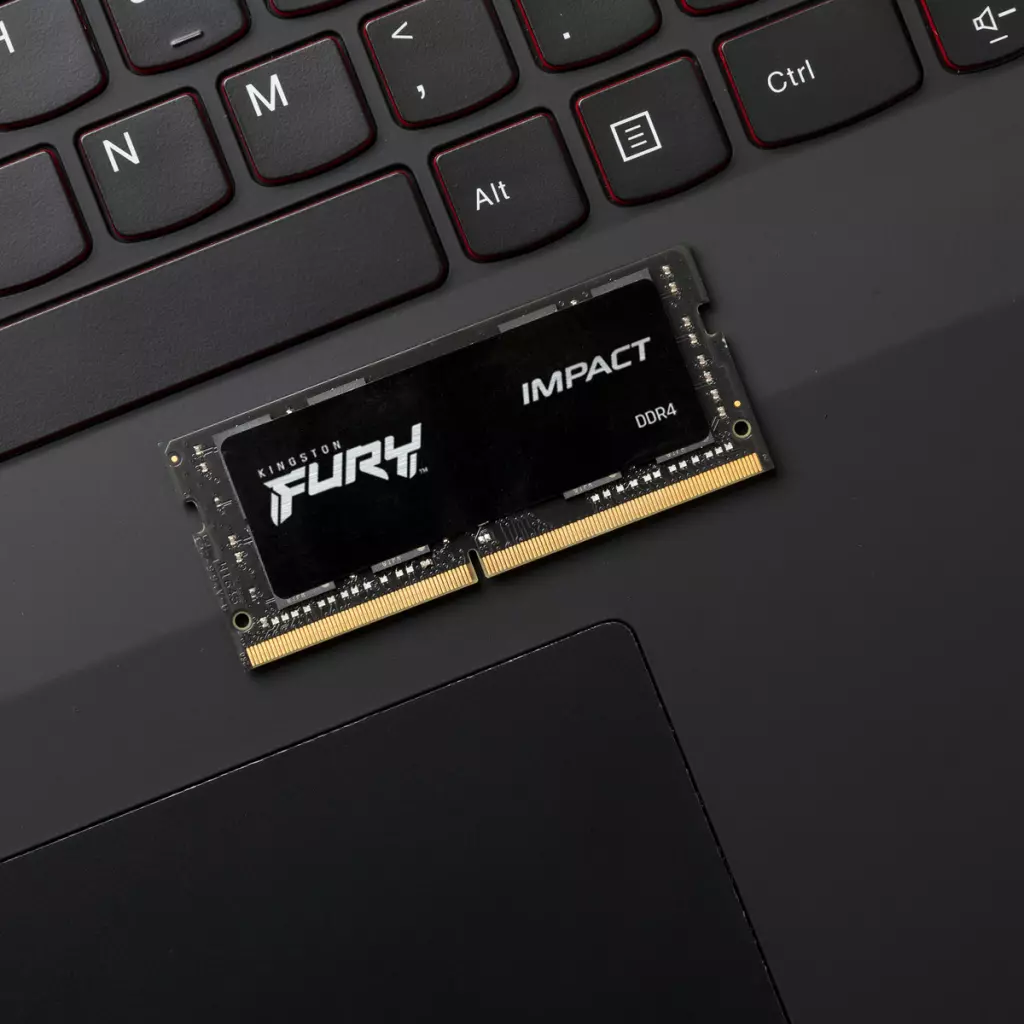 Модуль памяти для ноутбука SoDIMM DDR4 32GB 3200 MHz Fury Impact Kingston Fury (ex.HyperX) (KF432S20IB/32) - 4 Модуль памяти для ноутбука SoDIMM DDR4 32GB 3200 MHz Fury Impact Kingston Fury (ex.HyperX) (KF432S20IB/32) - 4