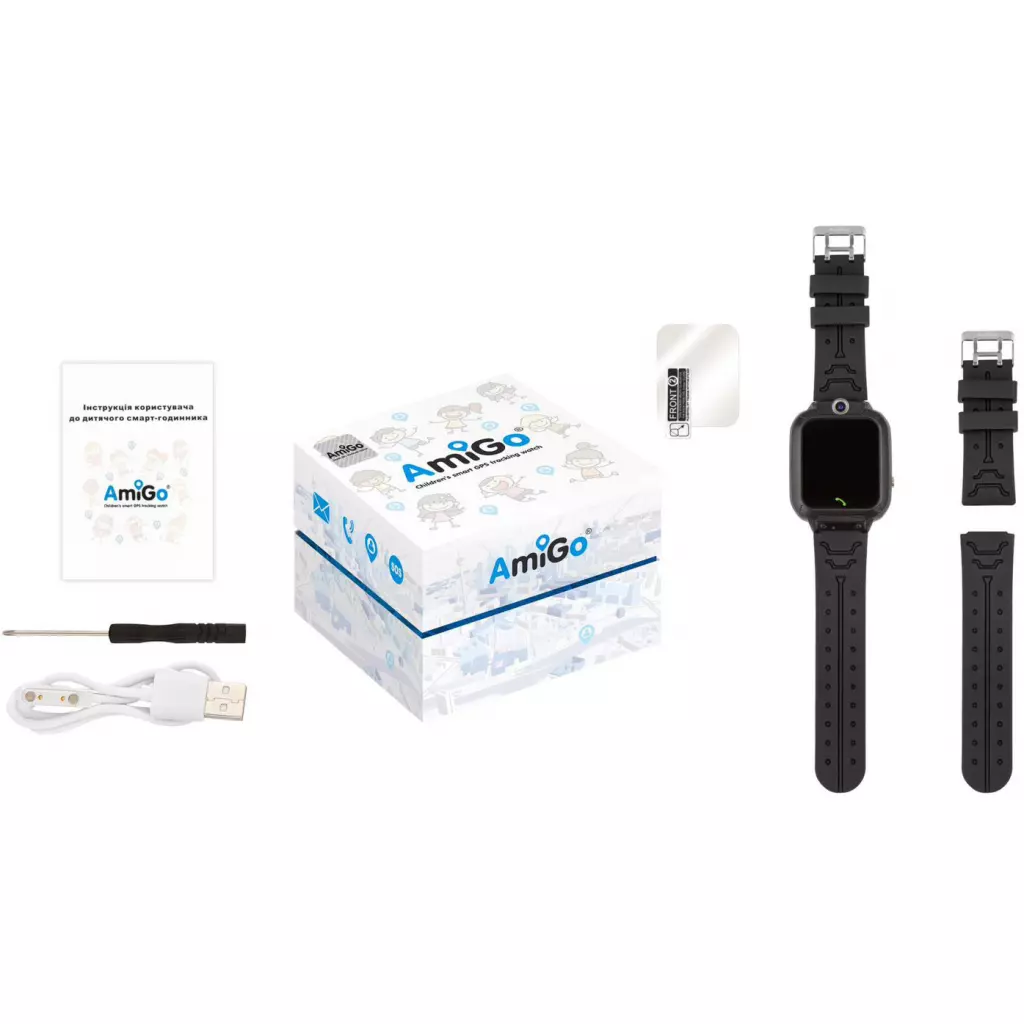 Смарт-часы Amigo GO007 FLEXI GPS Black - 7 Смарт-часы Amigo GO007 FLEXI GPS Black - 7