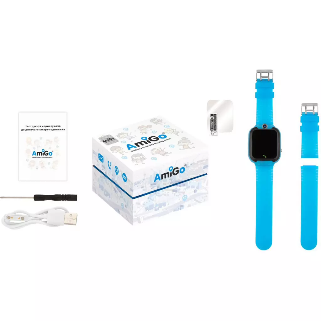 Смарт-часы Amigo GO007 FLEXI GPS Blue - 7 Смарт-часы Amigo GO007 FLEXI GPS Blue - 7