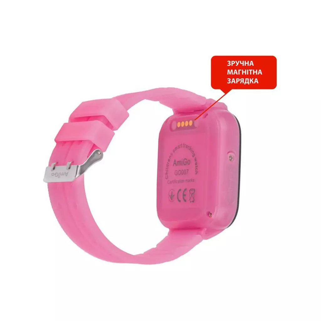 Смарт-часы Amigo GO007 FLEXI GPS Pink - 2 Смарт-часы Amigo GO007 FLEXI GPS Pink - 2
