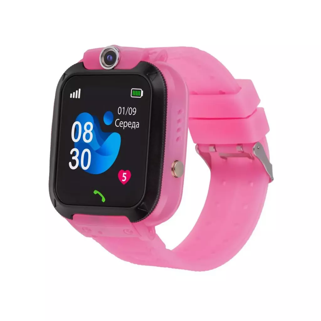 Смарт-часы Amigo GO007 FLEXI GPS Pink