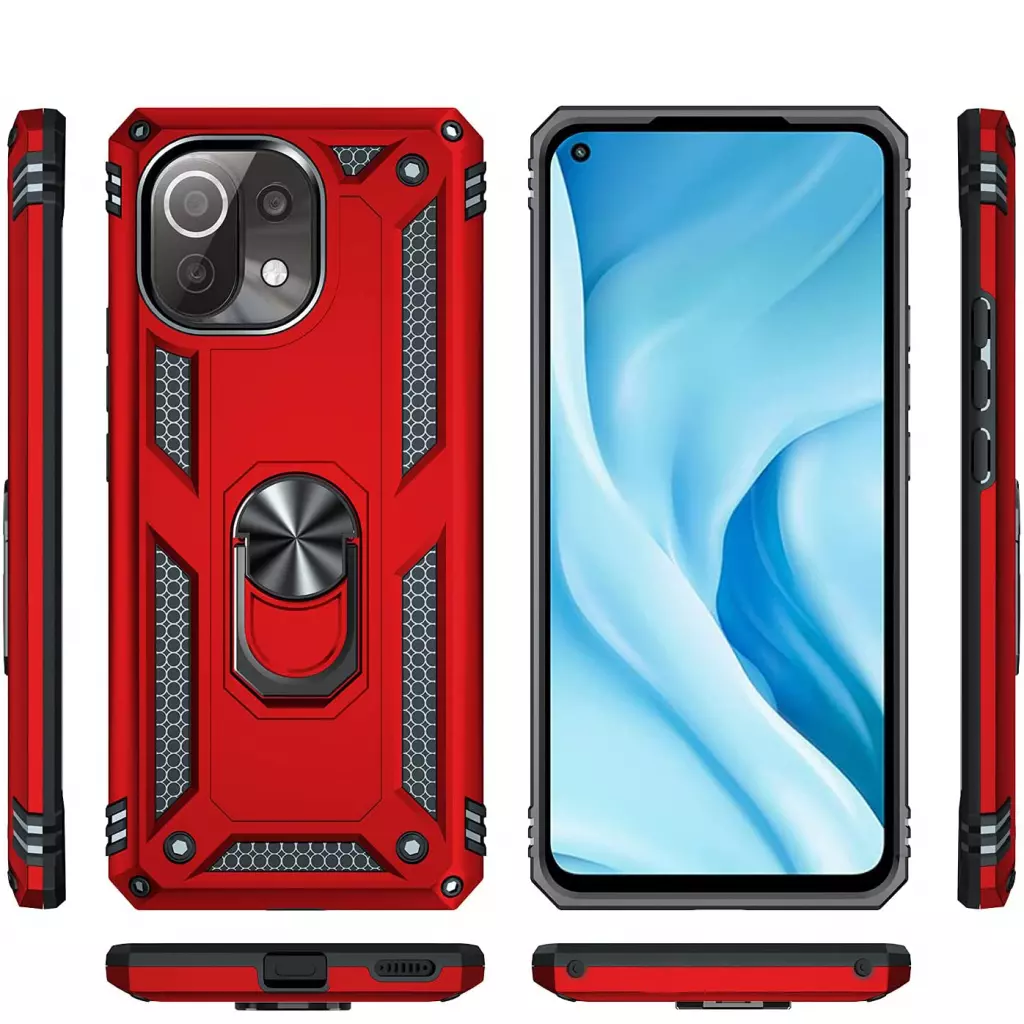 Чехол для моб. телефона BeCover Military Xiaomi Mi 11 Lite / Mi 11 Lite 5G Red (706644) - 1 Чехол для моб. телефона BeCover Military Xiaomi Mi 11 Lite / Mi 11 Lite 5G Red (706644) - 1