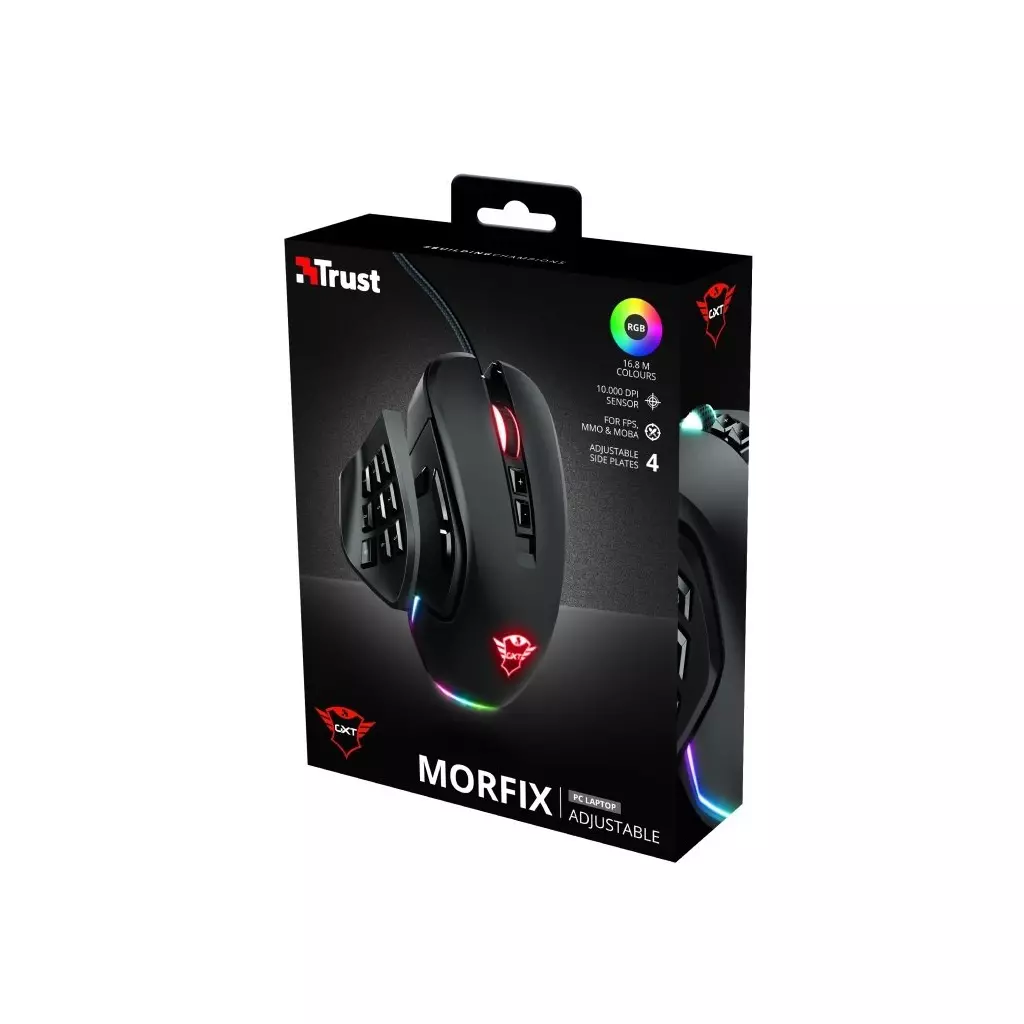 Мышка Trust GXT 970 Morfix Customisable Black (23764) - 2